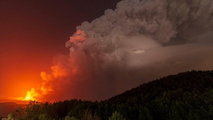 Europe most active volcano, Mount Etna erupted