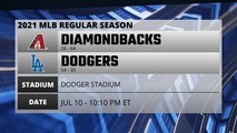 Diamondbacks @ Dodgers Game Preview for JUL 10 - 10:10 PM ET