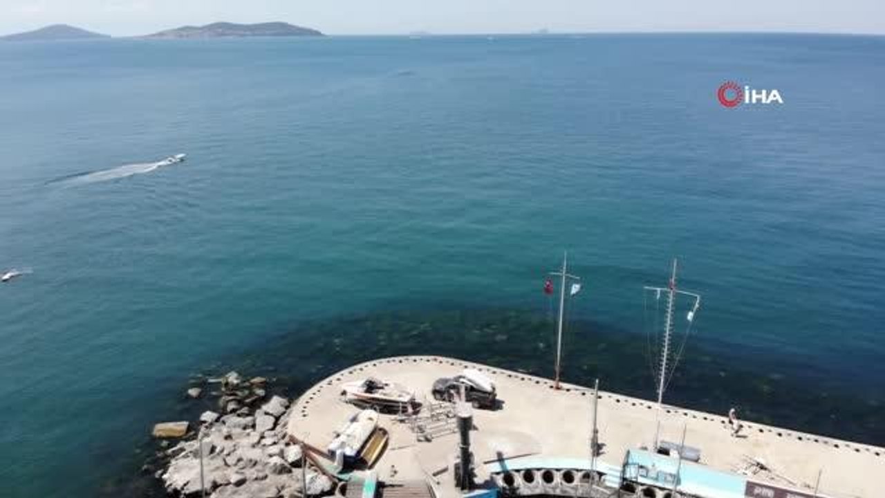 Müsilajsız Caddebostan Sahili böyle görüntülendi