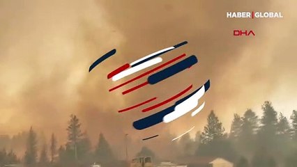 Korku saçan 'alev hortumu' böyle görüntülendi
