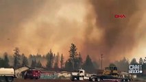ABD’de orman yangını sırasında ‘alev hortumu’ görüntülendi