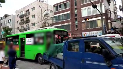 서울 번동서 마을버스 7중 추돌..."제동장치 고장" / YTN