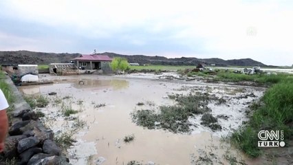 Fırtına ve dolu Iğdır'ı vurdu