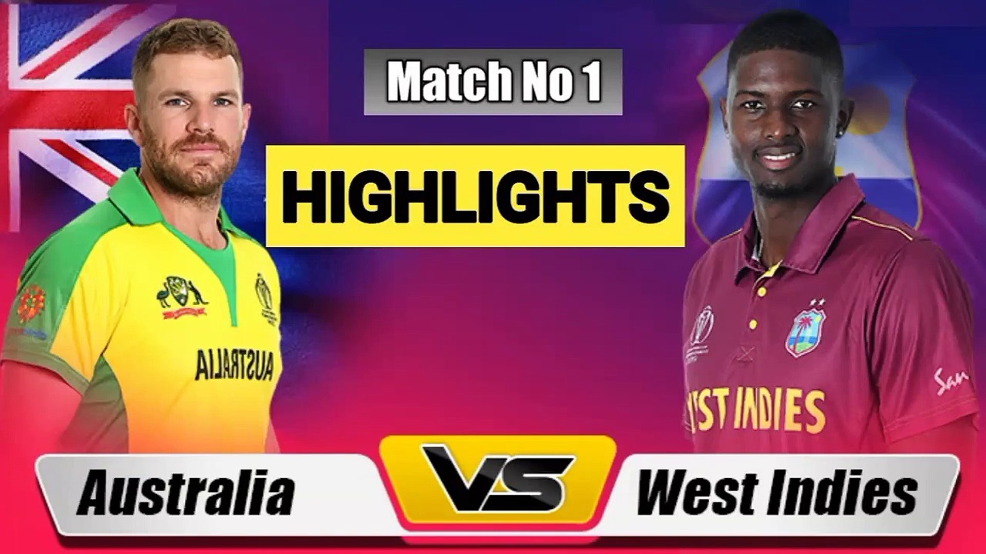 Australia vs WestIndies 1st T20 2021 Highlights AUS vs WI 1st T20 Highlights