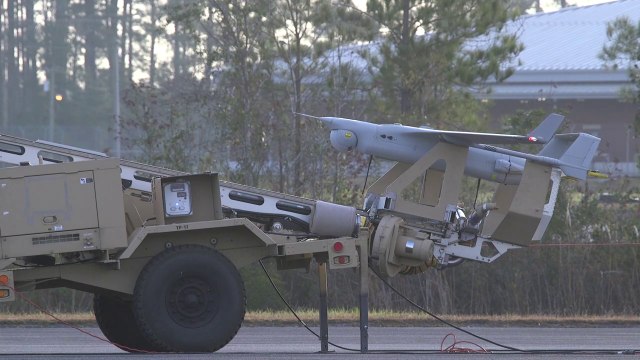 RQ-21 Blackjack Drone at Marine Corps Air Station Cherry Point • North Carolina