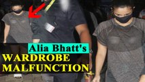 Alia Bhatt's suffers wardrobe malfunction