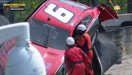 Download Video: Nascar Xfinity Road America 2021 Pumpelly Brake Failure Huge Crash