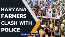 Haryana: Farmers clash with police in Yamunanagar and Hisar districts | BJP leaders | Oneindia News