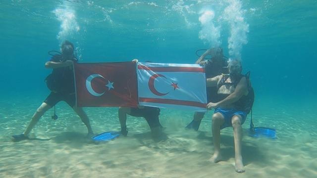 KKTC'de engelli vatandaşlar "Engelsiz Mavilik" etkinliğinde dalış yaptı