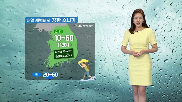 [날씨] 내일도 전국에 소나기...낮 동안 무더위 기승 / YTN
