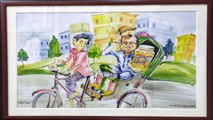 Water colour painting  for Character of Raksha  art