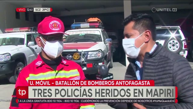 Tres policías heridos por los enfrentamientos entre mineros y comunarios en Mapiri