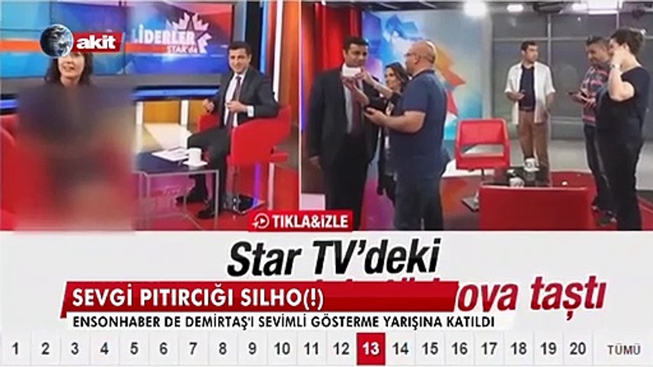 Demirtaş'ı sevimli gösterme yarışına Ensonhaber...