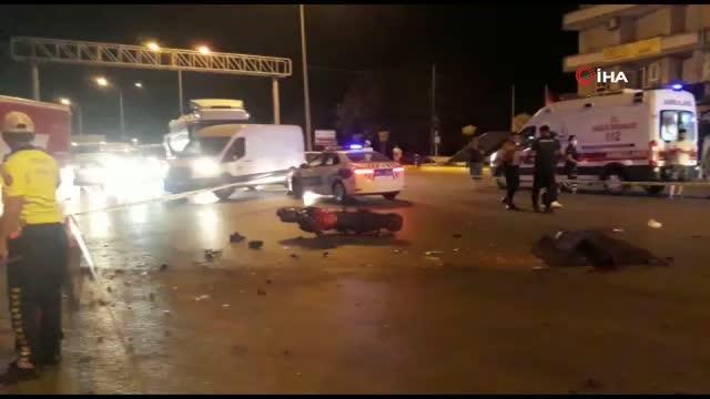 Motosiklet ile kamyonet çarpıştı: 1 ölü, 1 ağır yaralı