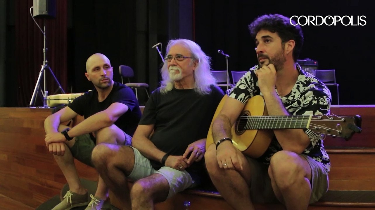 Carles Benavent, Antonio Sánchez y Poti Trujillo ensayan el Homenaje a Paco de Lucía