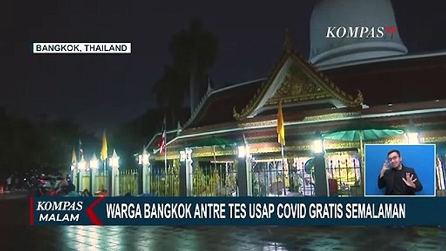 Warga Bangkok Antre Semalaman Demi Tes Swab Corona Gratis