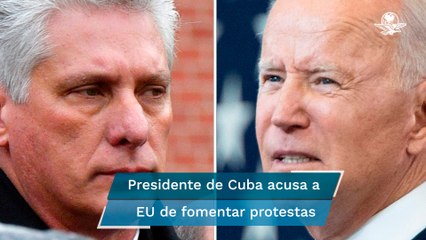 "Lo que está viendo el mundo de Cuba es una mentira", dice presidente Díaz-Canel