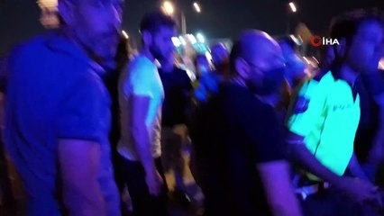 Dayaktan kaçarken aracın altında kaldı