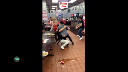 Massive Brawl break out at Tacos El Gordo, Las Vegas