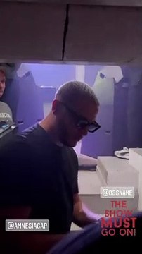 Laeticia Hallyday et Jalil Lespert s'éclatent en boite dans le club Amnesia le 10 juillet 2021. Instagram