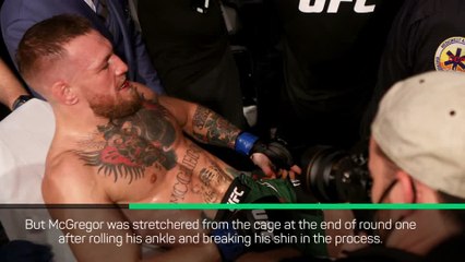 McGregor breaks leg in Poirier defeat