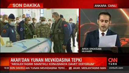 SON DAKİKA: Milli Savunma Bakanı Akar'dan Yunan mevkidaşına tepki