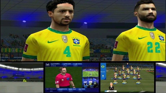 PES 6 Argentina vs Brazil 2-0 All Goals & Highlights Messi Champion English Commentary COPA 2021