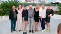 Photocall avec l'équipe du film Benedetta : Virginie Efira, Daphné Patakia, Paul Verhoeven - Cannes2021