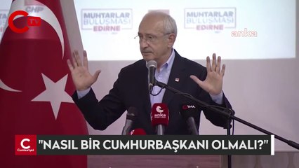 Kemal Kılıçdaroğlu'ndan 'cumhurbaşkanı' açıklaması
