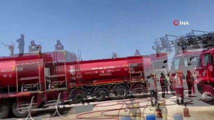 Kızıltepe’de polyester fabrikasında yangın