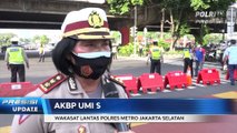 Polda Metro Jaya Lakukan Penyekatan di Jalan Fatmawati, Jakarta Selatan