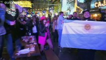 شاهد: فرحة عارمة تجتاح الأرجنتين احتفالا بفوز ميسي ورفاقه على البرازيل بكأس 
