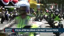 Polda Jatim Salurkan 4.200 Paket Bahan Pokok untuk Warga Terdampak Pandemi Covid-19