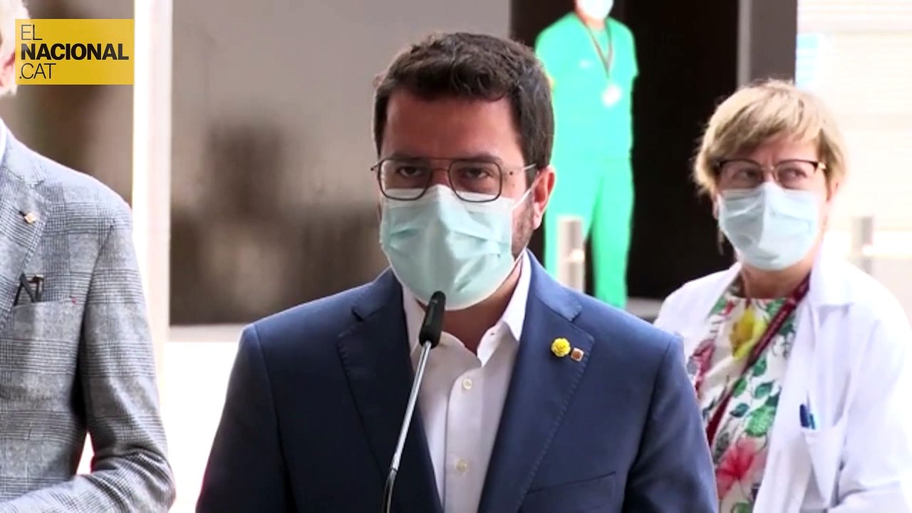 Pere Aragonès i Josep Maria Argimon, sobre la situació sanitària i futures noves restriccions per frenar la covid-19