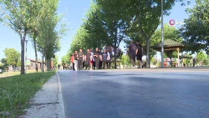 Başkan Aktaş vatandaşlarla birlikte spor yaptı