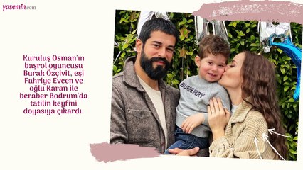 Özçivit ailesi tatil sezonunu Bodrum'da açtı! Karan bebek plajda...