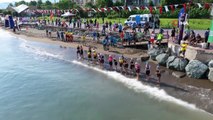 Triatlon yarışmasında ilginç olay