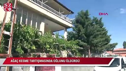 Ağaç kesme tartışmasında oğlunu öldürdü