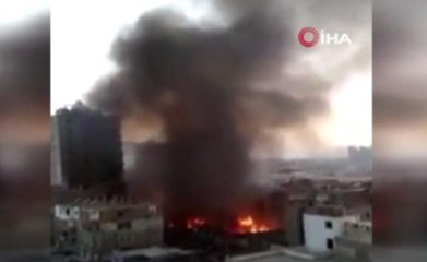 Mısır'da çeyiz pazarında yangın: 1 ölü, 5 yaralı