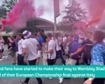 England fans descend on Wembley ahead of first major final since 1966