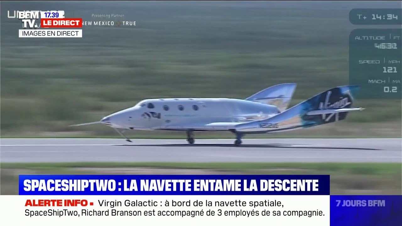 Virgin Galactic: le milliardaire Richard Branson a atterri après son vol dans l'espace