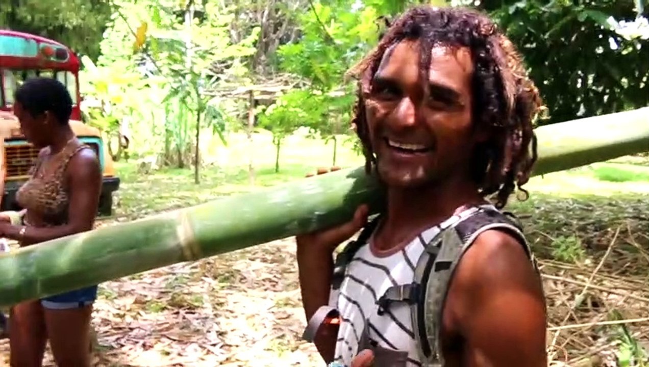 Build Swimming Pool Water Slide Around Secret Underground Bamboo House