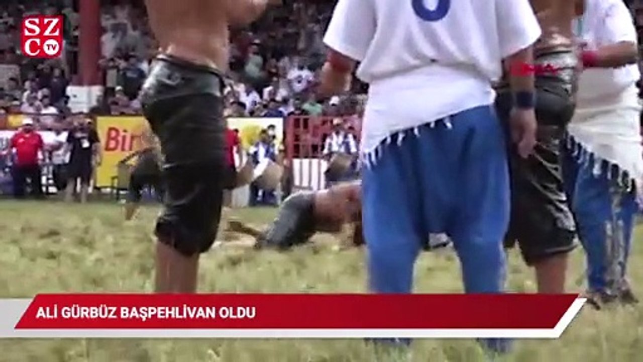 660'ncı Tarihi Kırkpınar Yağlı Güreşleri'nde İsmail Koç'u puanlama güreşinde yenen Ali Gürbüz, başpehlivan oldu