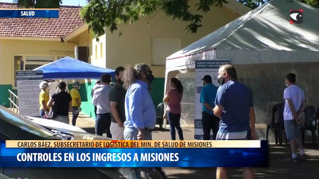 Controles en los ingresos a Misiones