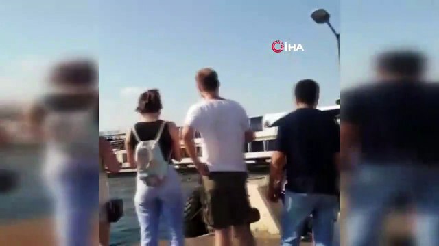 İstanbul'da bir kadın vapurdan düştü
