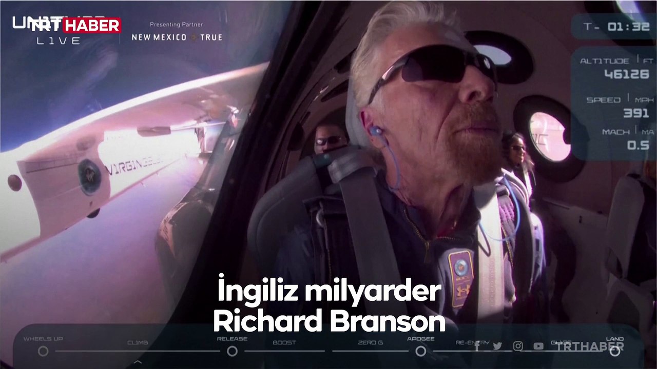 Virgin Galactic'in kurucusu Branson uzaya seyahat etti