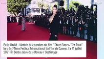 Cannes 2021 : Bella Hadid poitrine à l'air, un bijou somptueux