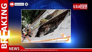Sinkhole nearly swallows two cars on Upper West Side