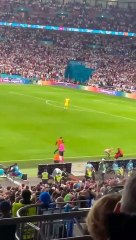 EURO 2020 finalinde seyirci sahaya girdi