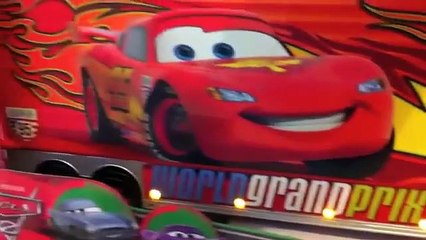 Exclusive Disney Pixar Cars 2 Mack truck Carry Case with 10 cars 148